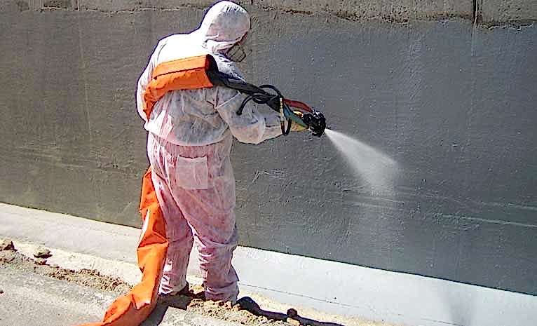 Sprey Polyurea Temel ve Perde Beton Yalıtımı